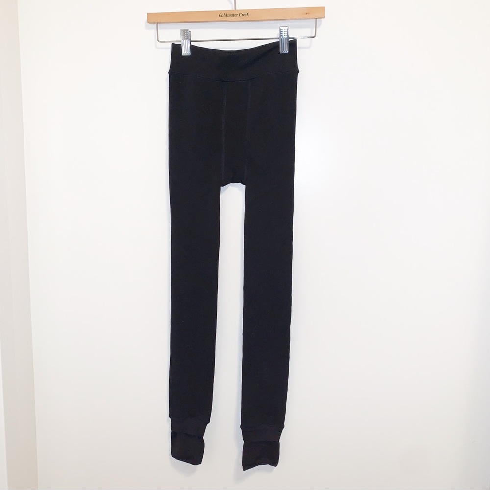 🆕JUST IN Fur Lined BLACK Leggings-Small - Picture 2 of 8